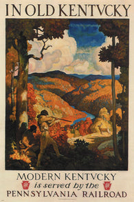 in old KENTUCKY vintage travel poster N C WYETH United States 1930 24X36 new