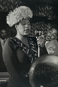 ELLA FITZGERALD, DUKE ELLINGTON, RAY BROWN portrait VINTAGE poster b/w 24X36