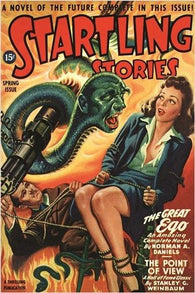 STARTLING STORIES vintage COMIC BOOK COVER poster SPOOKY SCI-FI 24X36 rare