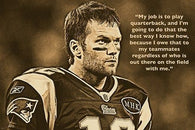 TOM BRADY FOOTBALL GREAT inspirational photo quote poster COLLECTORS 24X36