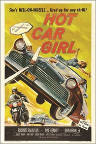 hot car girl VINTAGE MOVIE POSTER sexy danger speed COLLECTORS RETRO 24X36