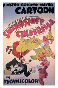 Swing shift Cinderella by Tex Avery MOVIE POSTER 1945 cartoon 24X36 HOT NEW