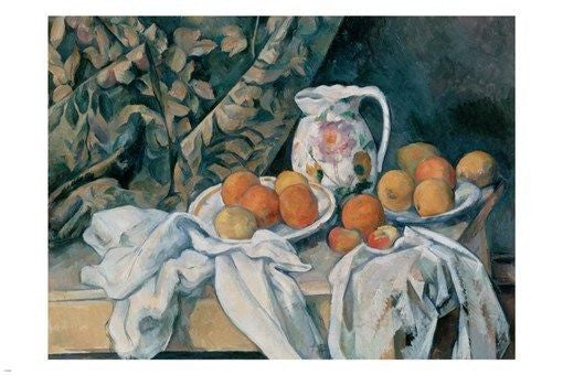 PAUL CEZANNE Still Life With A Curtain FINE ART POSTER 24X36 great painting