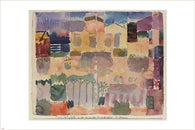 PAUL KLEE garden in st. germain VINTAGE ART POSTER european quarter 24X36