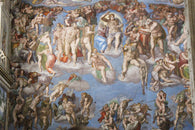 CLASSIC MICHELANGELO'S SISTINE CHAPEL LAST JUDGEMENT poster rare 24X36-PW0