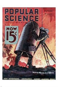 vintage POPULAR SCIENCE magazine cover poster COLLECTORS EDUCATIONAL 24X36