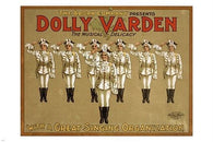 DICKENSESQUE spectacular musical DOLLY VARDEN VINTAGE POSTER soldiers 24X36