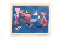 bateaux a voile PAUL KLEE vintage print poster MODERN CUBIST colorful 24X36