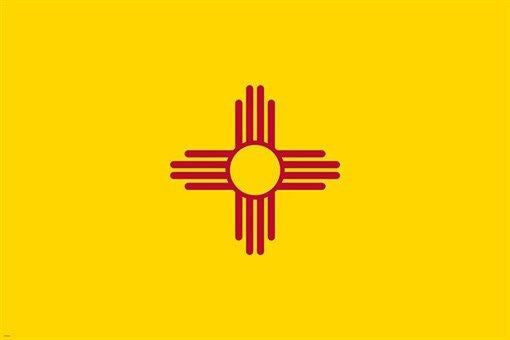 NEW MEXICO OFFICIAL FLAG POSTER symbolic historic collectors political 24X36