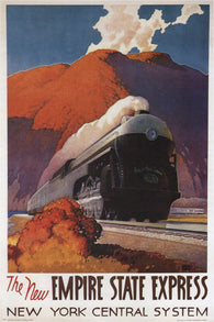 Empire State Express VINTAGE TRAIN POSTER Ragan United States 1941 24X36 NEW
