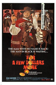 CLINT EASTWOOD for a few dollars more VINTAGE MOVIE POSTER western 24X36 HOT