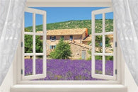 WINDOW INTO PROVENCE FRANCE scenic lavender fields house COLLECTORS 24X36