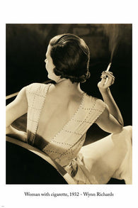 WYNN RICHARDS Woman With Cigarette PHOTO POSTER 24X36 vintage 1932