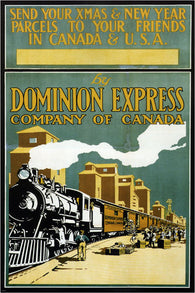 send your PARCELS to CANADA & USA vintage ad poster CANADA 24X36 1910 classic