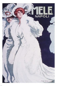 vintage ad poster MARCELLO DUDOVICH sophisticated lady FORMAL UNIQUE 24X36