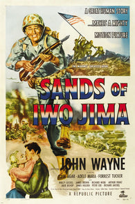 SANDS OF IWO JIMA movie  POSTER john WAYNE war romance ADVENTURE 24X36-PW0