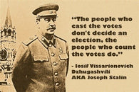photo quote poster JOSEPH STALIN voting elections politics RARE UNIQUE 24X36