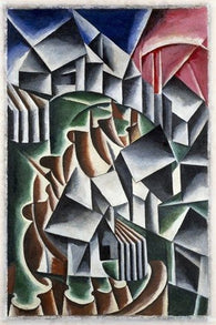 BIRSK lyubov popova VINTAGE PAINTING POSTER 1916 russian avant-garde 24X36