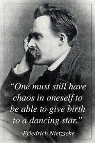 ORIGINAL FRIEDRICH NIETZSCHE quote poster INSPIRATIONAL MOTIVATIONAL 24X36