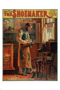 THE SHOEMAKER vintage theater poster COLORFUL COLLECTORS detailed 24X36 NEW