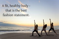 FIT HEALTHY YOGA MESSAGE inspirational poster quote 24X36 FASHION STATEMENT