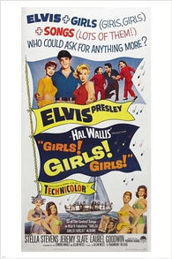 GIRLS GIRLS GIRLS - ELVIS vintage movie poster COLLECTORS rare hot 24X36 NEW