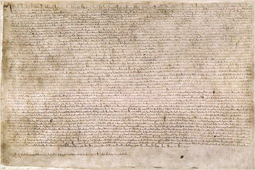 CLASSIC historic document poster THE MAGNA CARTA hand written 24X36 RARE