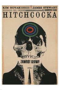 Hitchcock's VERTIGO MOVIE POSTER polish version by Cieslewicz 24X36 NEW - VW9