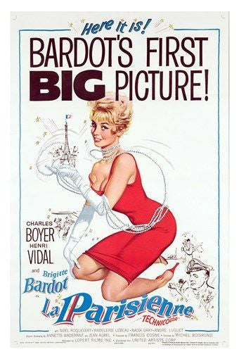 LA PARISIENNE movie poster BRIGITTE BARDOT ACTRESS international 24X36 HOT