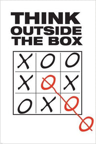 THINK outside the box INNOVATIVE MOTIVATIONAL poster STRATEGIC 24x36 hot new