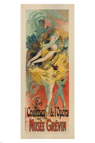 BACKSTAGE at the OPERA vintage poster Musée Grévin J Chéret France 24X36 hot