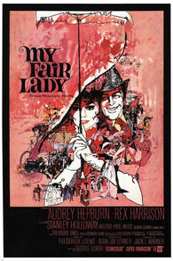 AUDREY HEPBURN in MY FAIR LADY movie poster george cukor 1964 24X36 hot new- PW0
