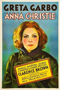 metro goldwyn mayer movie poster ANNA CHRISTIE greta garbo MOVIE STAR 24X36