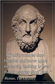CLASSIC GREEK POET HOMER inspirational motivational QUOTE poster 24X36 HOT