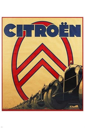 CITROEN multiple car VINTAGE AD POSTER 1969 collectors historic 24X36 NEW