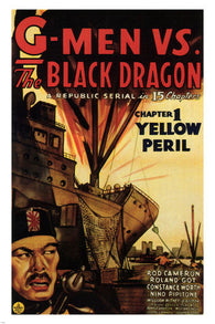 G-MEN vs. THE BLACK DRAGON movie poster rod CAMERON constance WORTH '43 24X36
