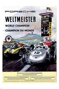 WELTMEISTER WORLD CHAMPION racing car poster STYLE speed 24X36 hot