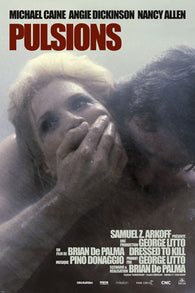BRIAN de palma FRENCH DRESSED TO KILL movie poster CAINE & DICKINSON 24X36