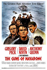 THE GUNS OF NAVARONE movie poster PECK NIVEN QUAID adventure action 24X36