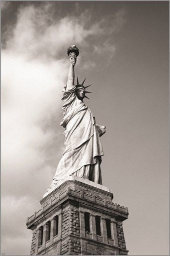 STATUE OF LIBERTY new york city VINTAGE PHOTO POSTER classic symbol 24X36