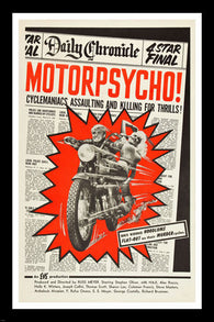 CULT DIRECTOR RUSS MEYER'S MOTORPSYCHO movie poster BOLD crazy fun 24X36