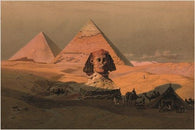 the PYRAMIDS AT GIZA & THE SPHINX vintage photo poster LITHOGRAPH 24X36 new