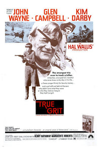 TRUE GRIT movie poster JOHN WAYNE GLEN CAMPBELL KIM DARBY western 24X36 -PW0