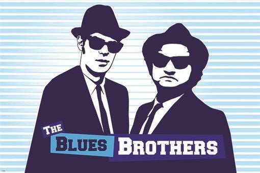 vintage movie poster THE BLUES BROTHERS belushi and aykroyd COMEDIANS 24X36