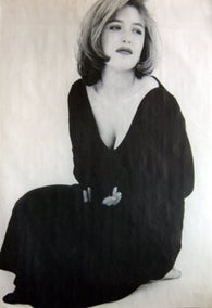 GILLIAN ANDERSON POSTER Black Dress RARE HOT NEW 24X36