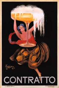 CONTRATTO POSTER - RARE NEW VINTAGE ART PRINT 24X36