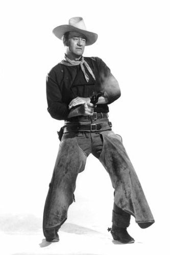 John Wayne-Cowboy with Gun, Movie Poster Print, 24 by 36-Inch