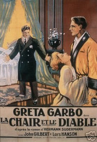 Flesh and the Devil Movie Poster Greta Garbo Vintage