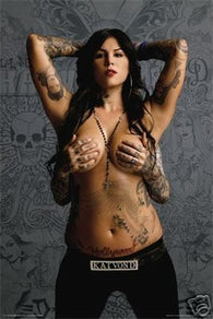 (24x36) Kat Von D (Topless) TV Poster Print