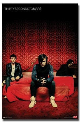 30 SECONDS TO MARS POSTER Amazing Group Shot RARE NEW